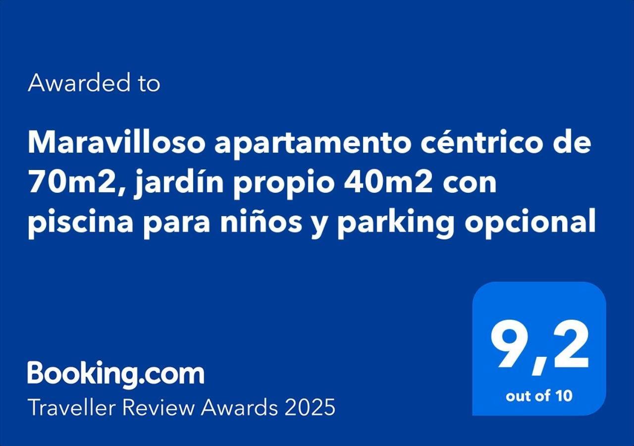 Maravilloso Apartamento Centrico De 70M2, Jardin Propio 40M2 Con Piscina Para Ninos Y Parking Opcional Malaga Luaran gambar
